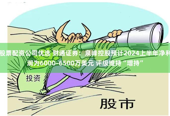 股票配资公司优选 财通证券：泉峰控股预计2024上半年净利润为6000-6500万美元 评级维持“增持”